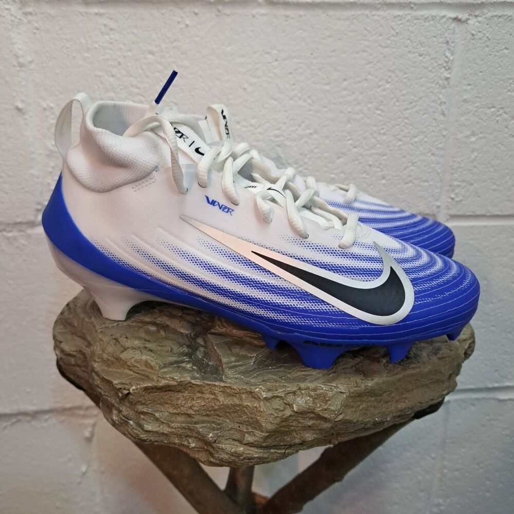 Nike Zoom Air Vapor Pro 1 Cleats White Racer Blue Men's FB3298-101 Size 6.5